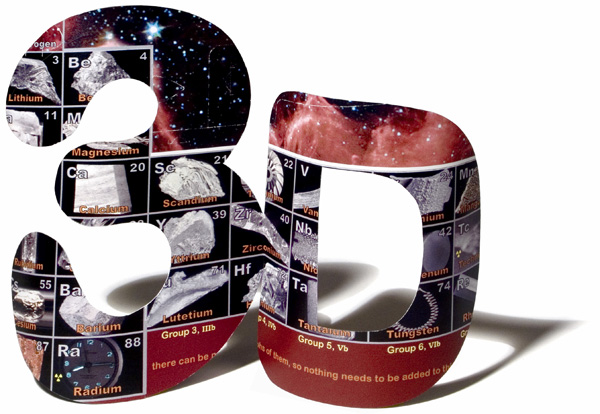 Three dimensions of the forever periodic table